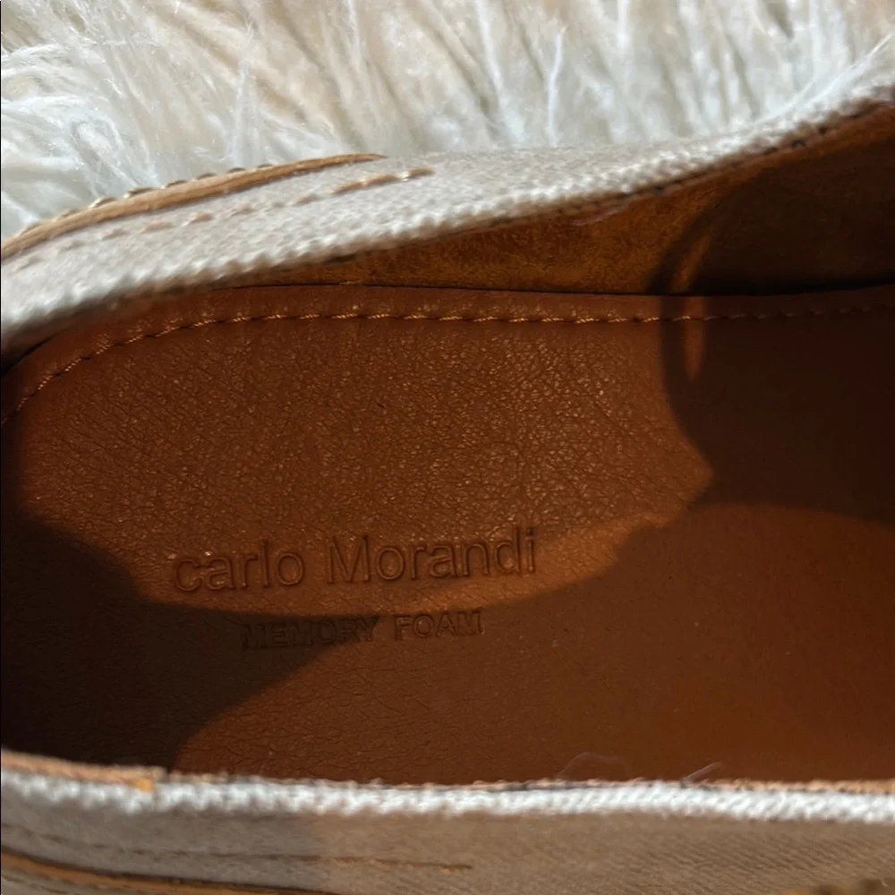 Carlo Morandi size 10 men’s Tan Oxford Shoes with Sturdy Sole and Lace-Up Design